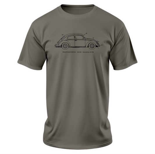 Volkswagen Beetle - Charcoal Grey Shirt w/ Black Ink