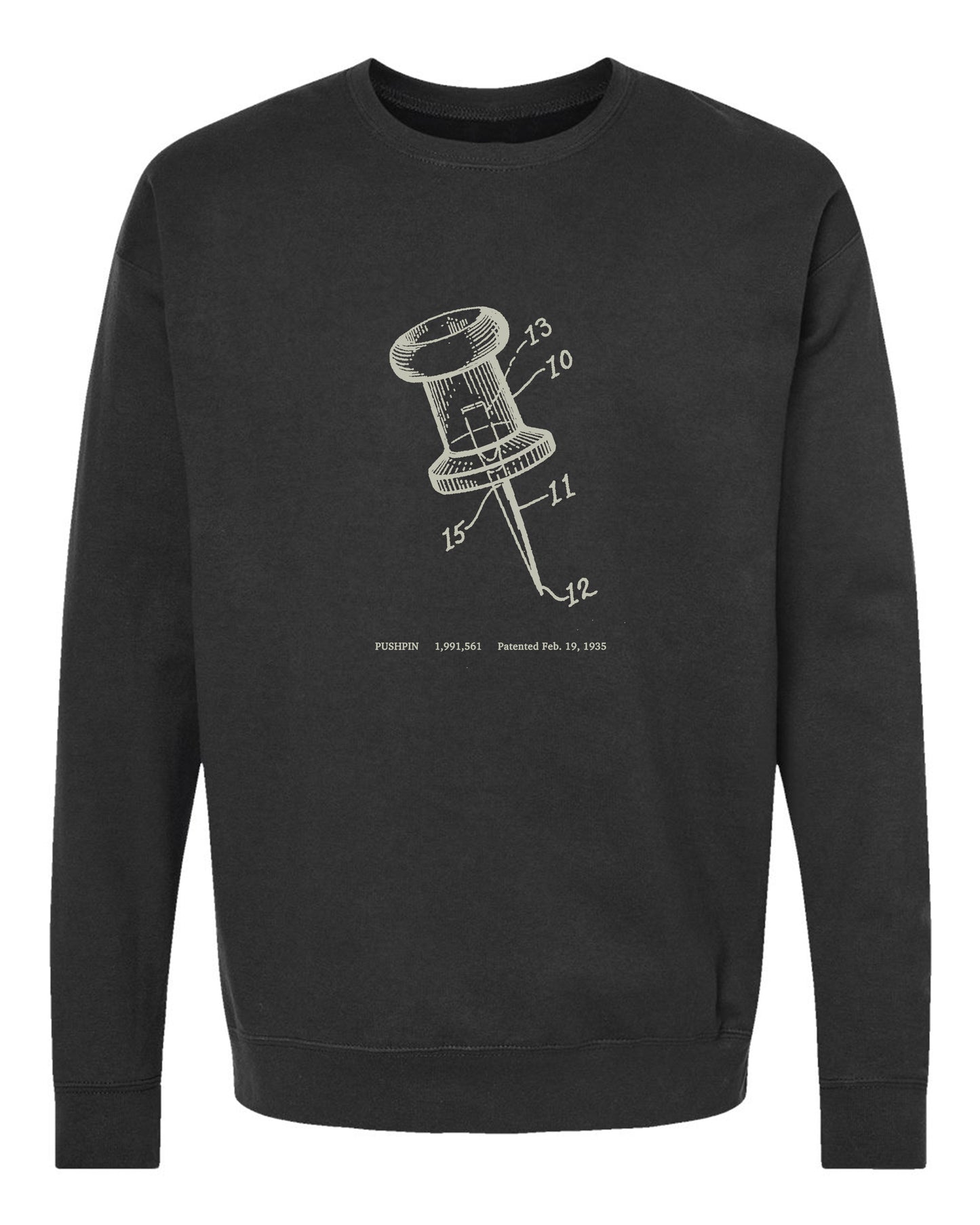 Sweatshirt - Push Pin - Black
