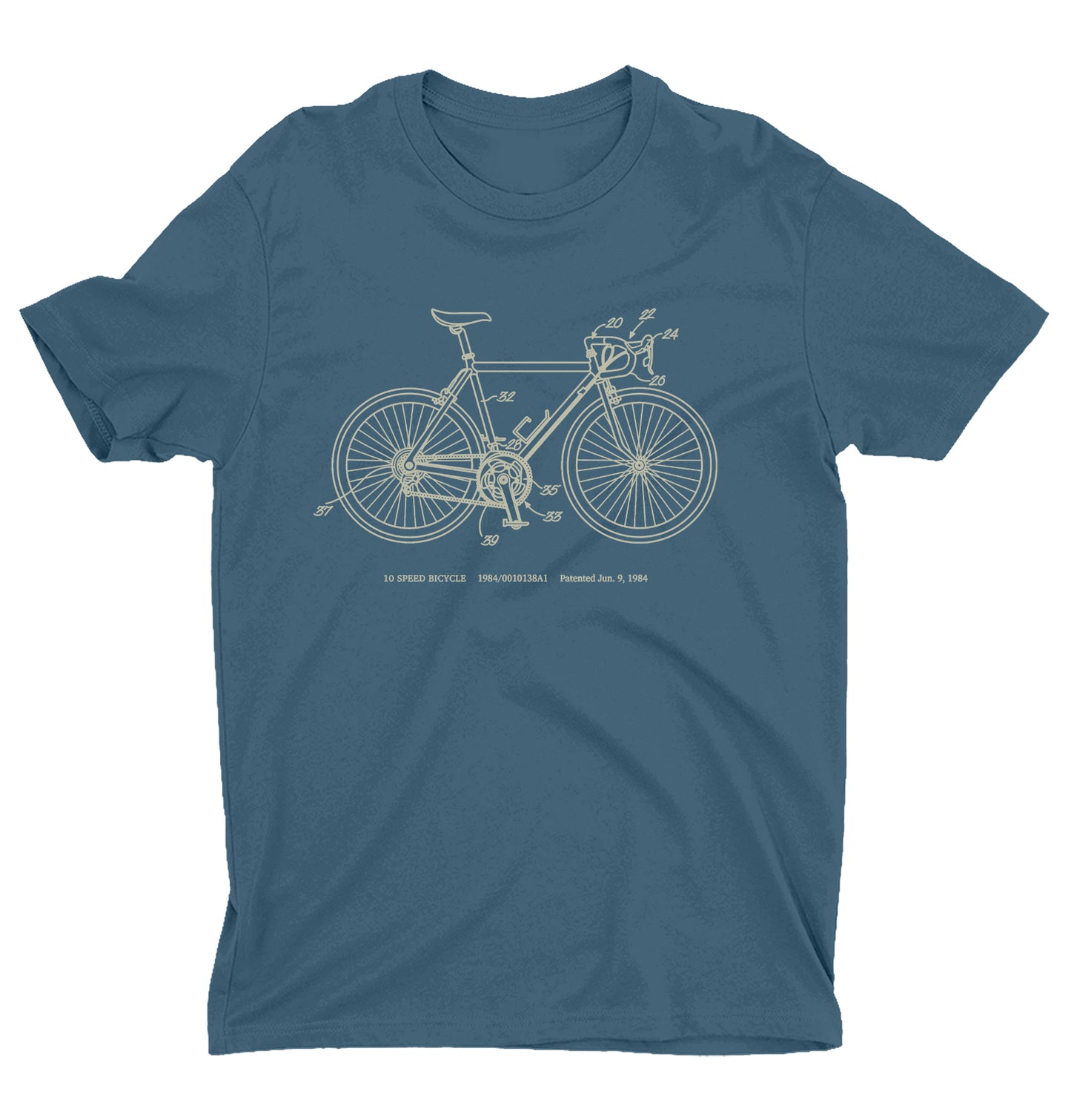 10-Speed Bike - Blue Shirt w/ Cream Ink